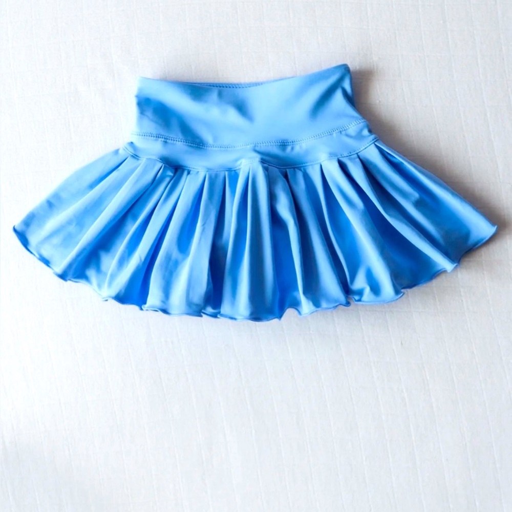 Sweet Honey Pleated Tennis Skort - Blue Opal